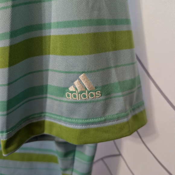 Adidas Climalite Green and Blue Polo Shirt - Picture 4 of 4